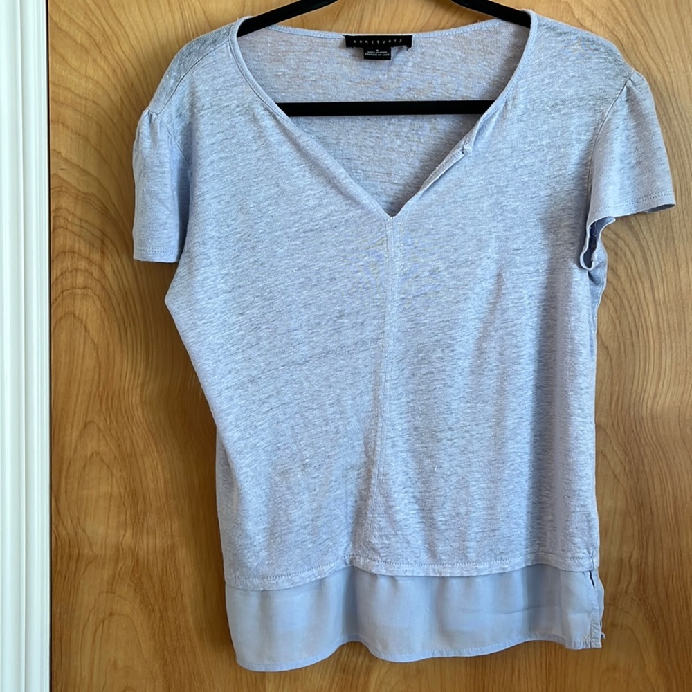 Sanctuary light blue tee size Small